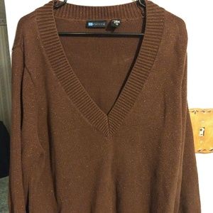 Plus chocolate bling sweater